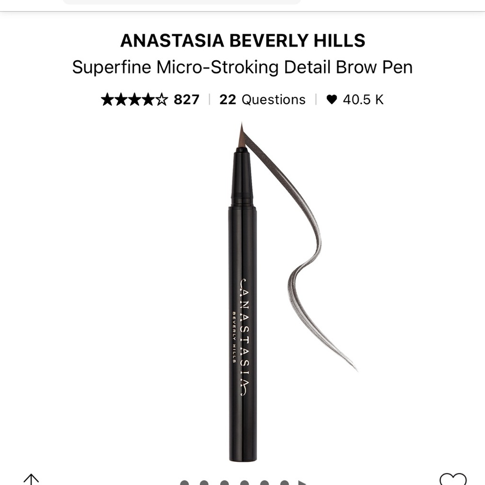 Anastasia Beverly Hills
 brow pen
Dark brown
 new in box